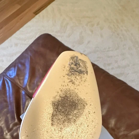 Maryam Nassir Zadeh White Pumps with Red Cap Toe - Picture 7 of 8